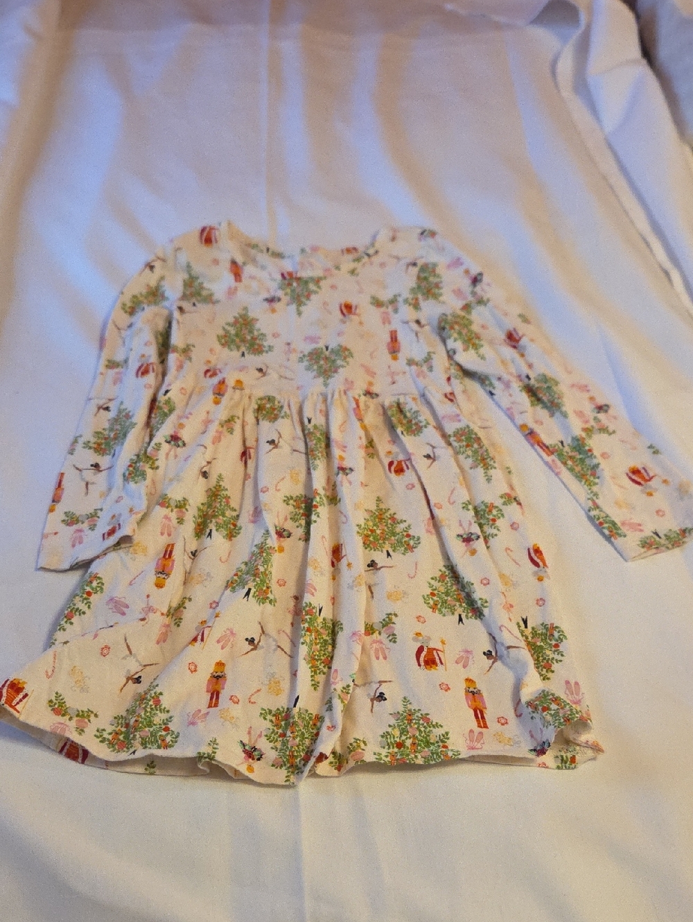 Girls 6/6x Cotton Nutcracker Jersey Dress